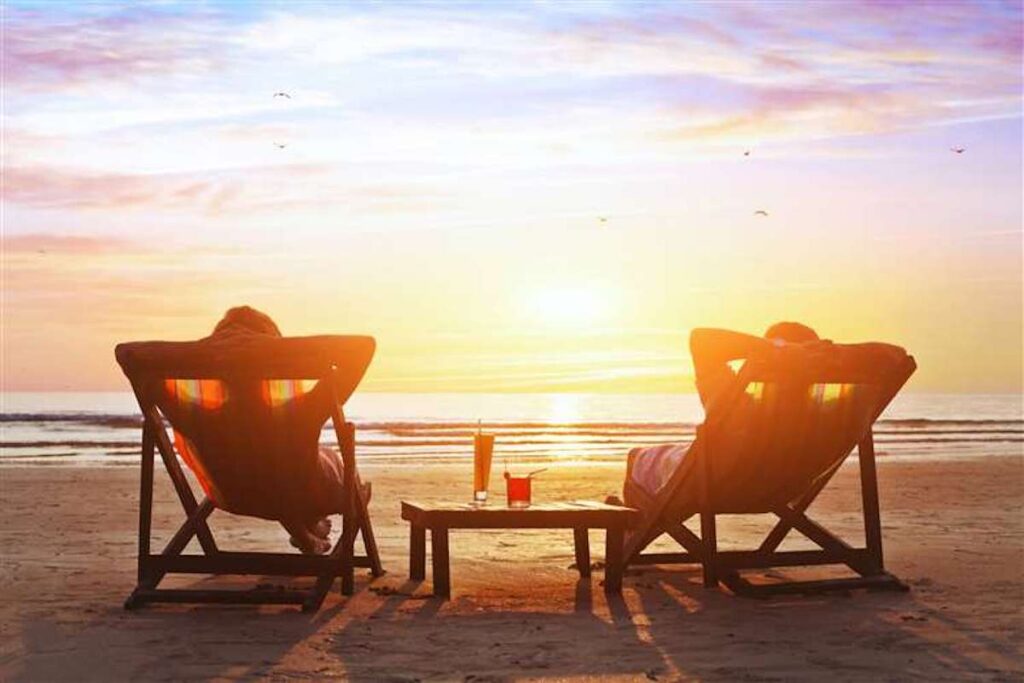 Sunbathing at 5-star hotel in Nusa Dua